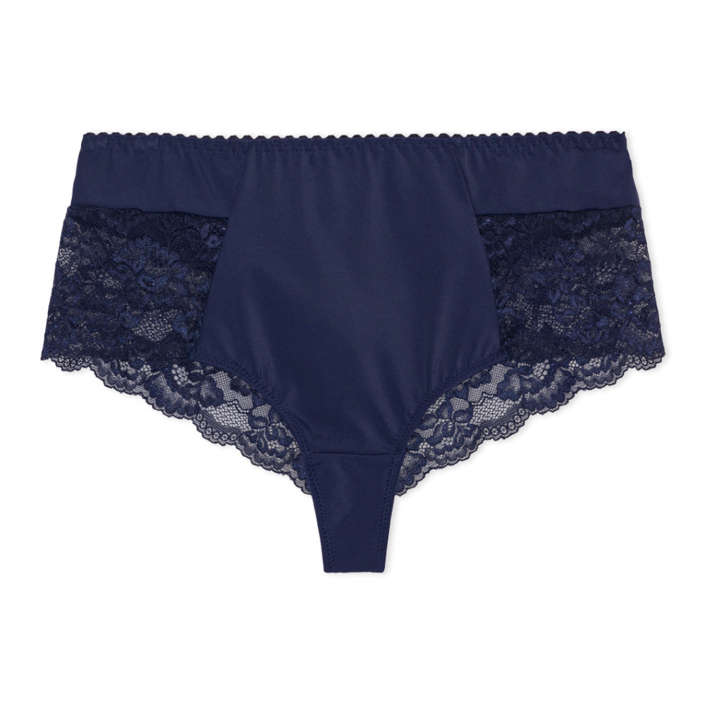 Floral String Luxueux Bleu Marine