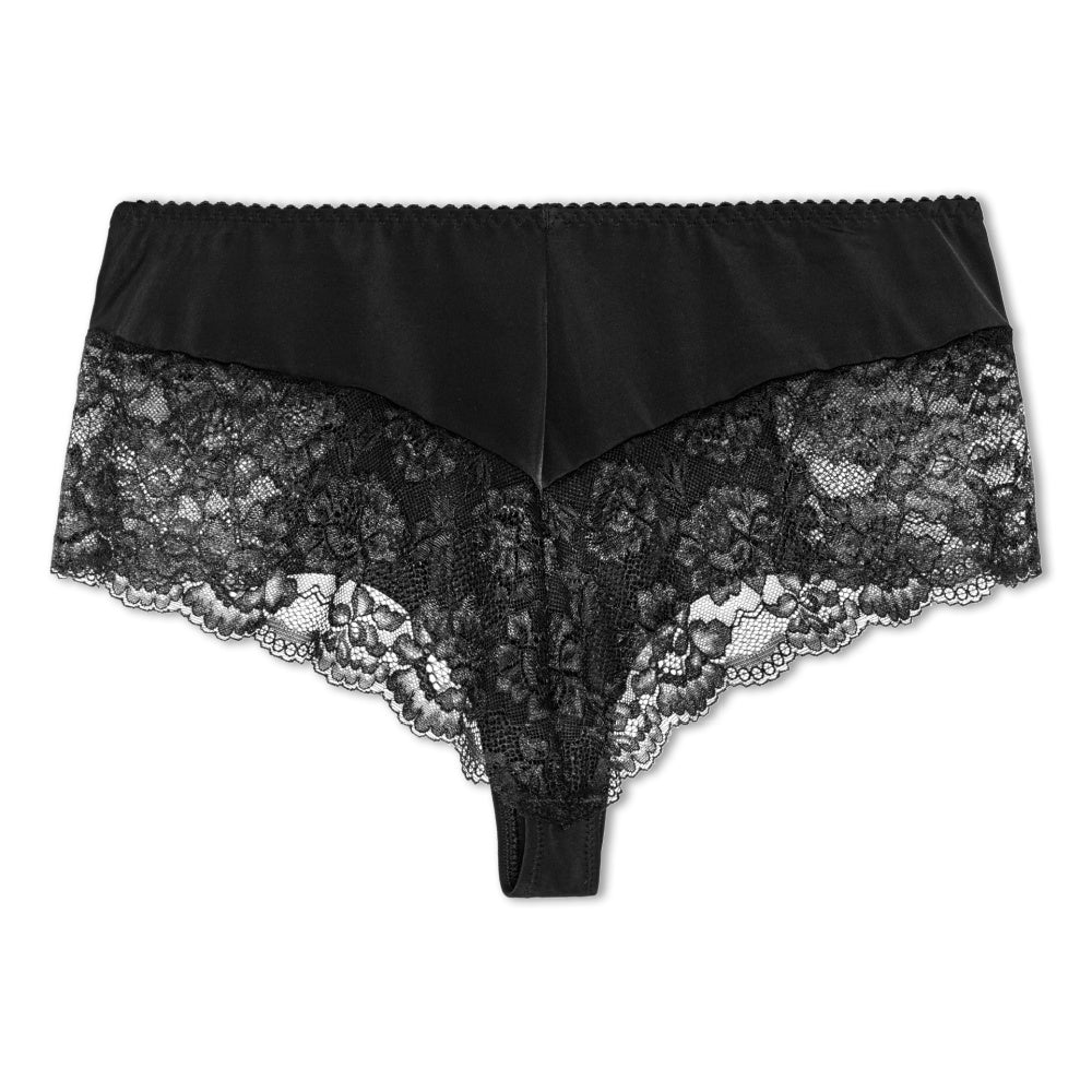 Floral String Luxueux Noir