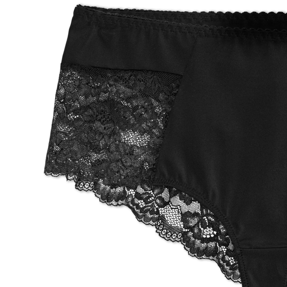 Floral String Luxueux Noir