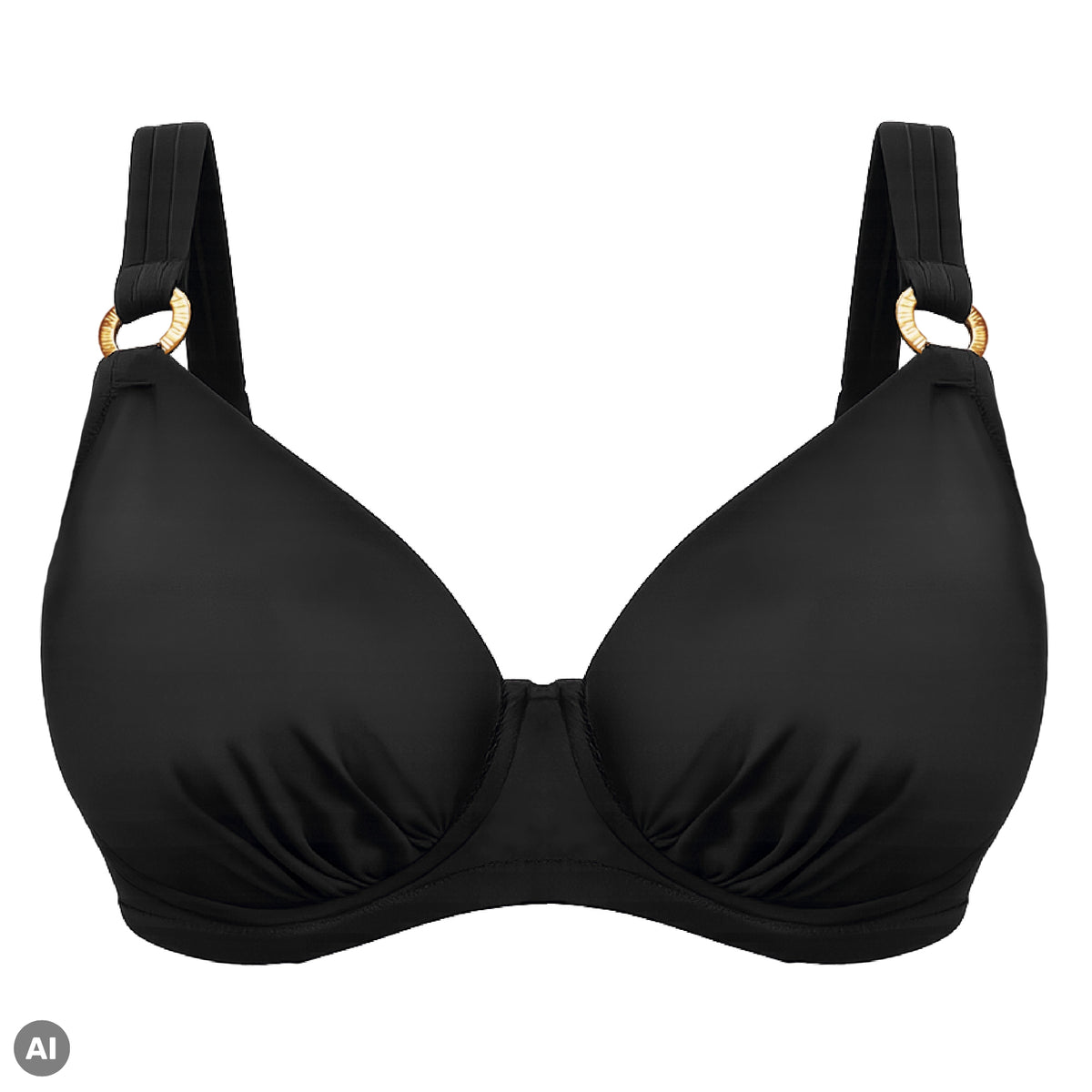 Noir Deluxe Heartshaped Bikini Top